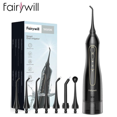 Fairywill Water Flossers for Teeth, 300ML Oral Irrigator, Rechargeable, Portable, Dental 3 Modes - Epic Trends and Gifts - Water Flosser - image_0